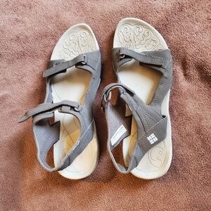 Columbia Gray Sandals Hiking Camp Outdoors